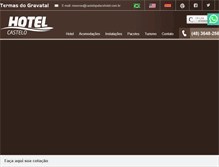 Tablet Screenshot of castelopalacehotel.com.br
